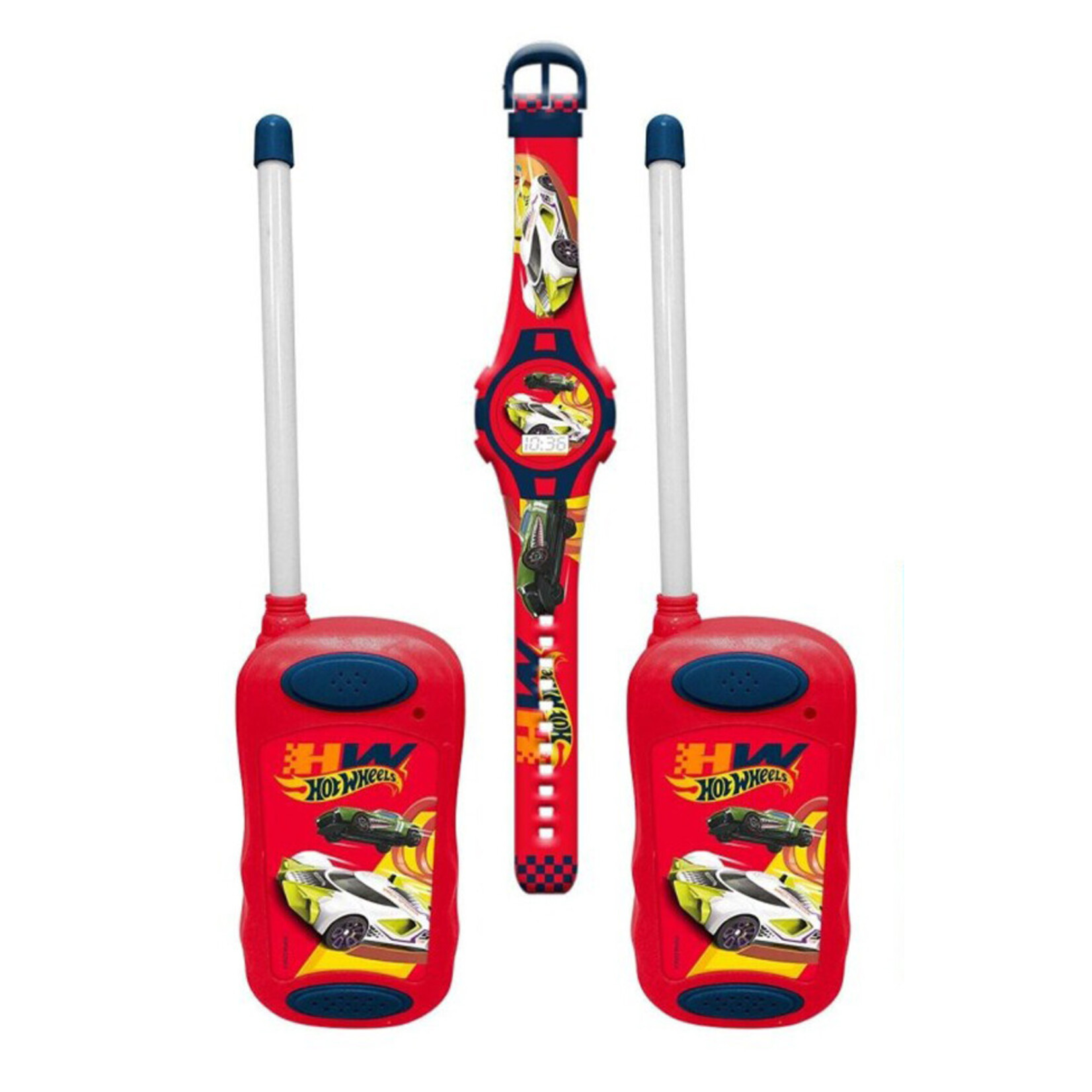 Hot Wheels Walkie Talkies + Digital Uhr Set