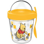 Disney Winnie the Pooh Disney Winnie Puuh Becher mit Snack-Behälter Deckel und Löffel 350ml