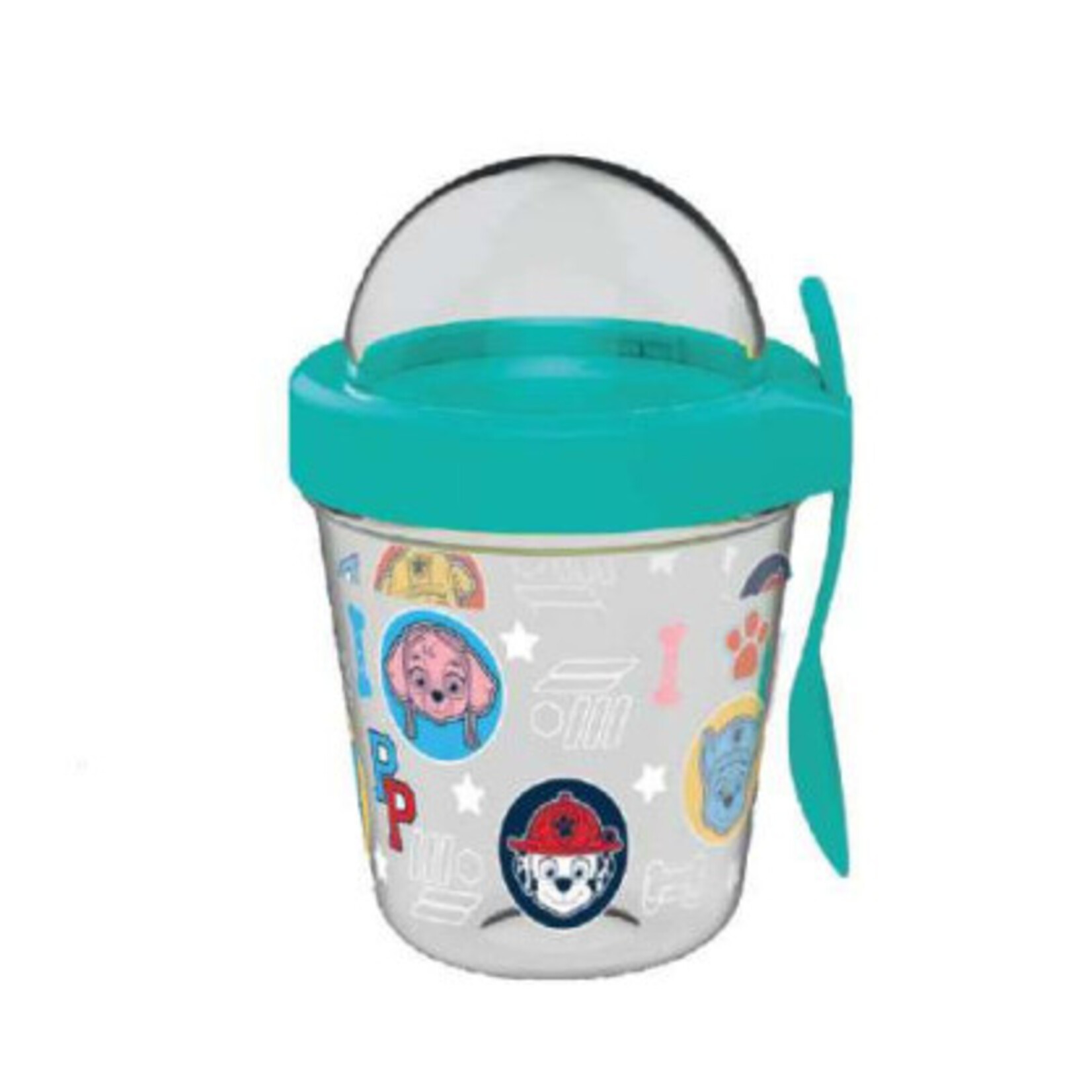 Paw Patrol Paw Patrol Heads Becher mit Snack-Behälter Deckel und Löffel 350ml
