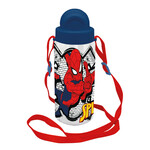 Spiderman Brick Kunststoff-Trinkflasche mit Trageschlaufe 500ml