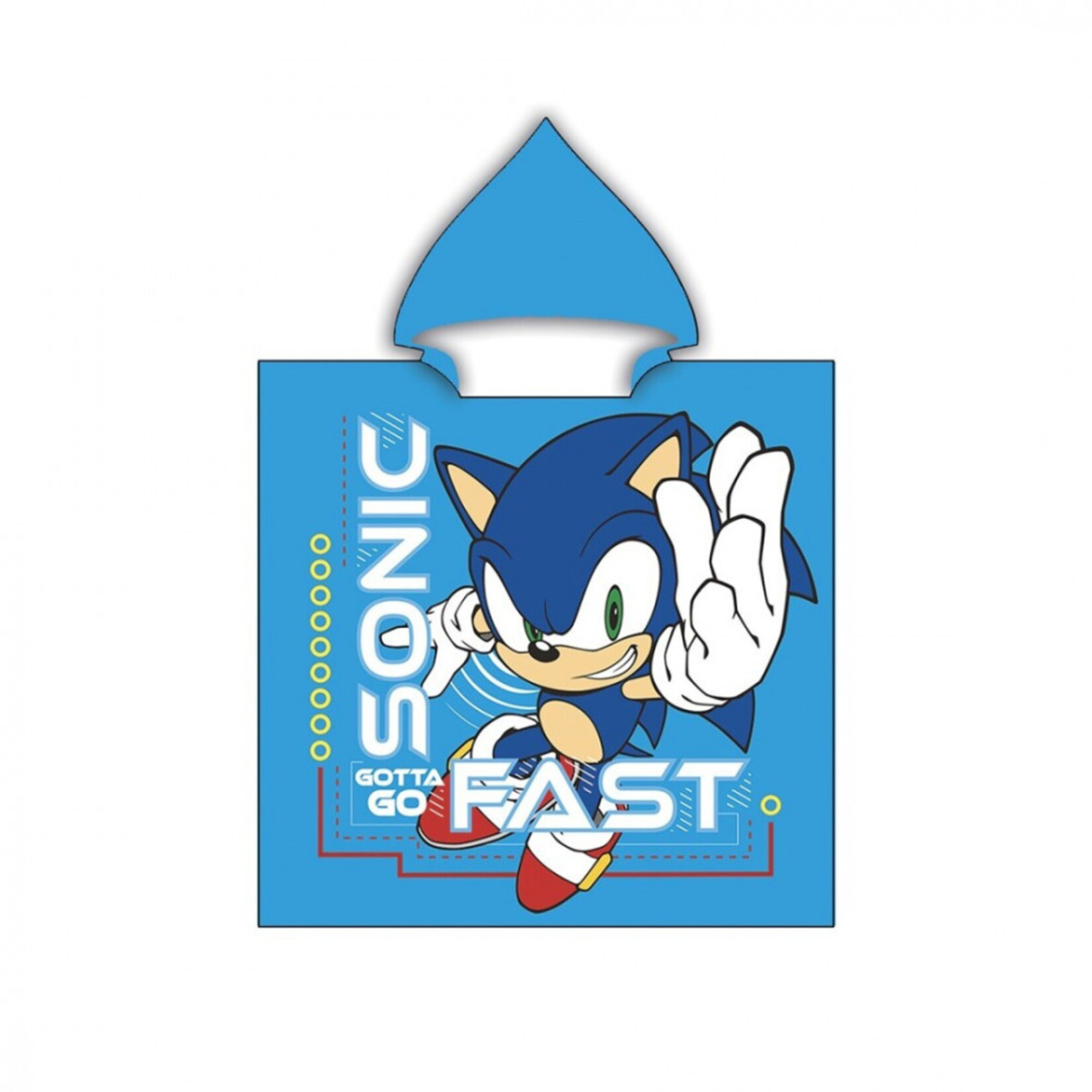 Sonic the Hedgehog Sonic the Hedgehog Strandtuch, Poncho 55x110 cm