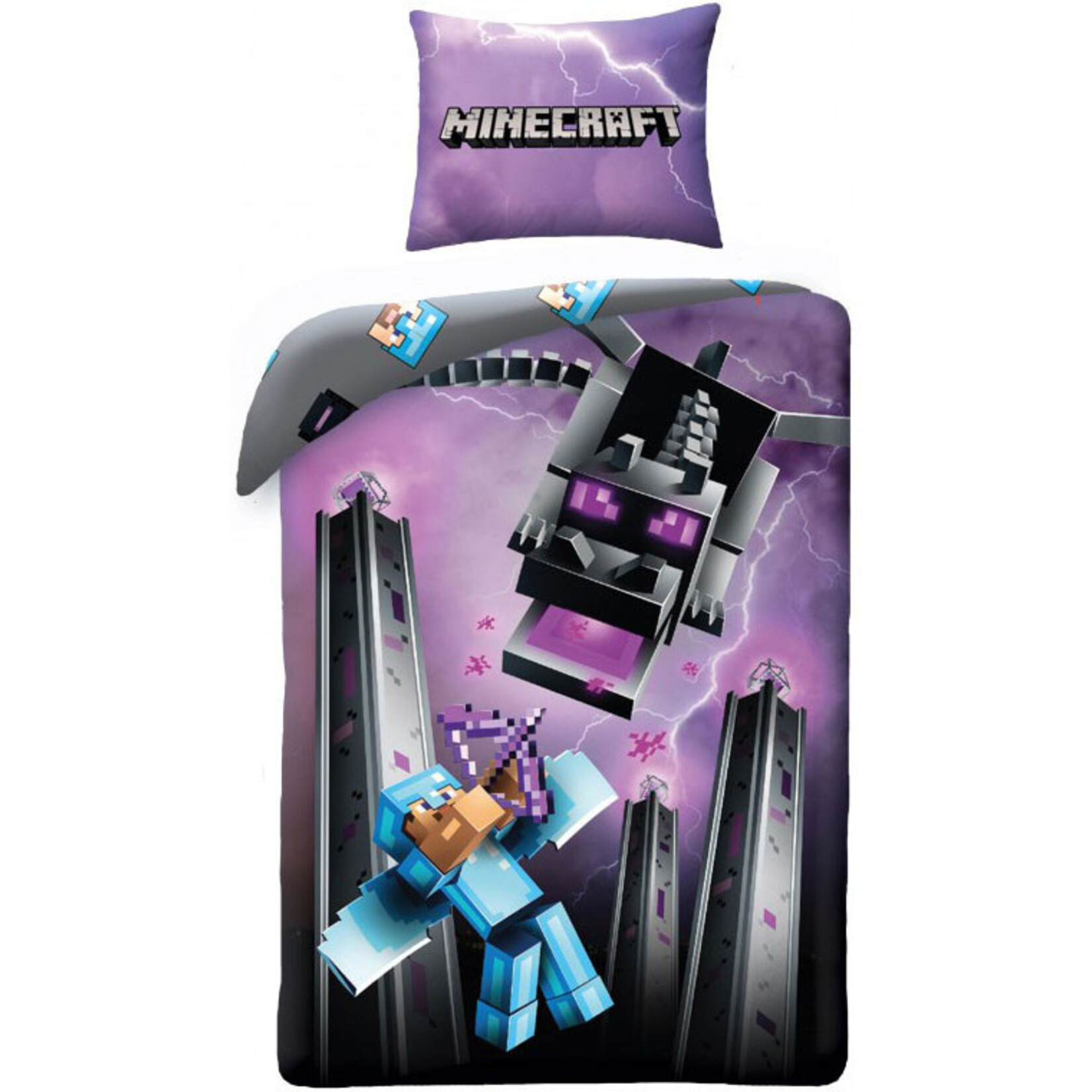 MINECRAFT Minecraft Bettwäsche Ender Dragon 140—200 cm, 70—90 cm