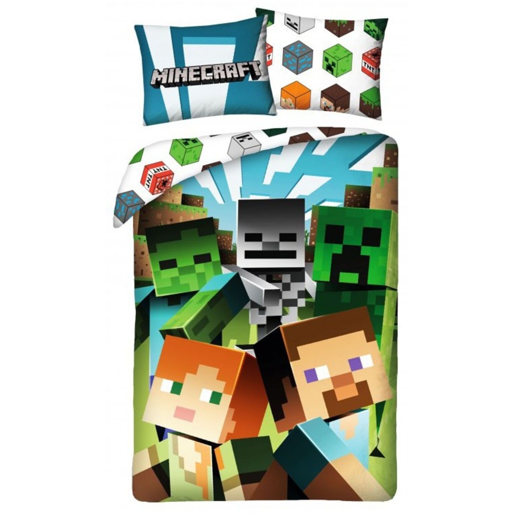 MINECRAFT Minecraft Bettwäsche Heads 140—200 cm, 70—90 cm