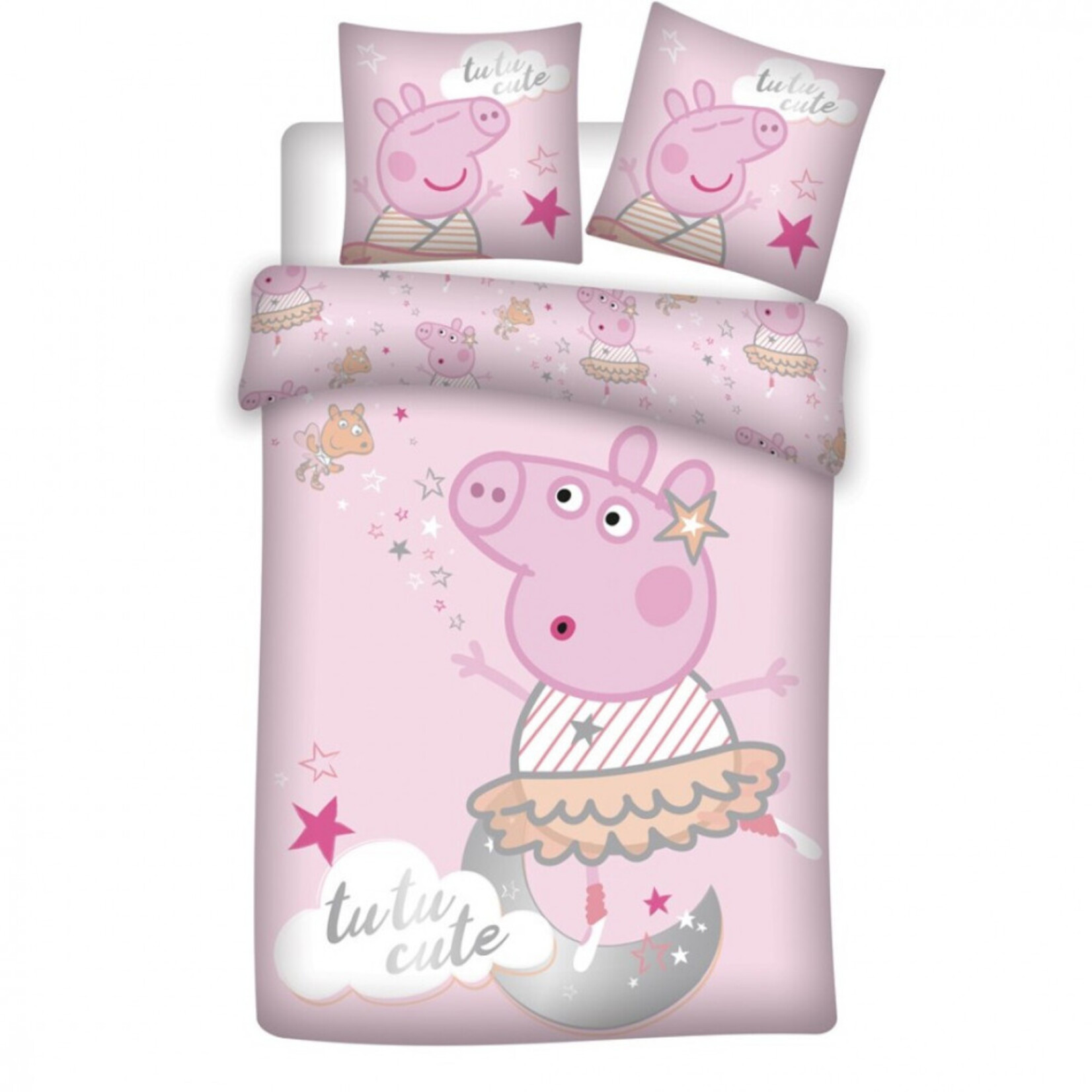 Peppa Wutz Tutu Bettwäsche 140—200 cm, 63—63 cm Microfibre