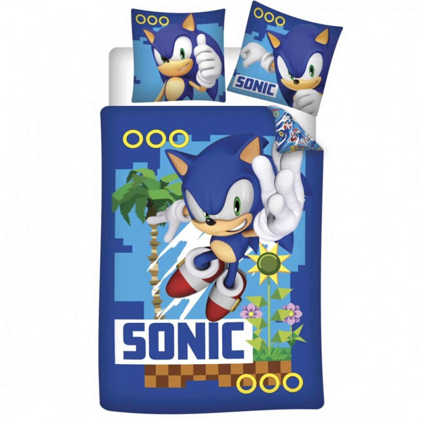 Sonic the Hedgehog Sonic the Hedgehog Coin Chase Bettwäsche 140—200 cm, 63—63 cm Microfibre