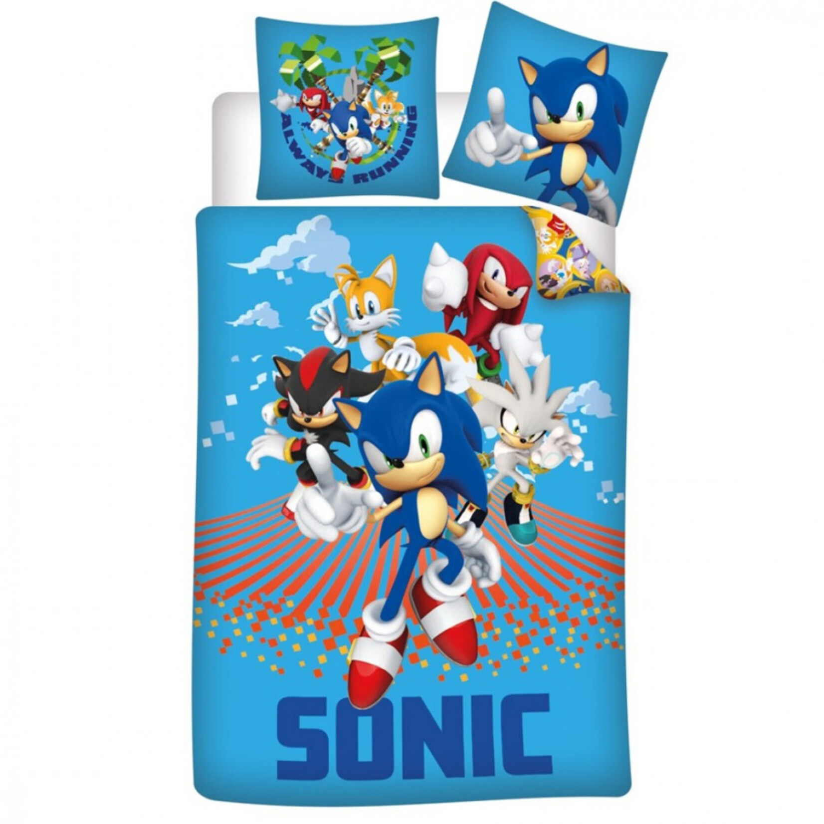 Sonic the Hedgehog Sonic the Hedgehog Race Bettwäsche 140—200 cm, 63—63 cm Microfibre