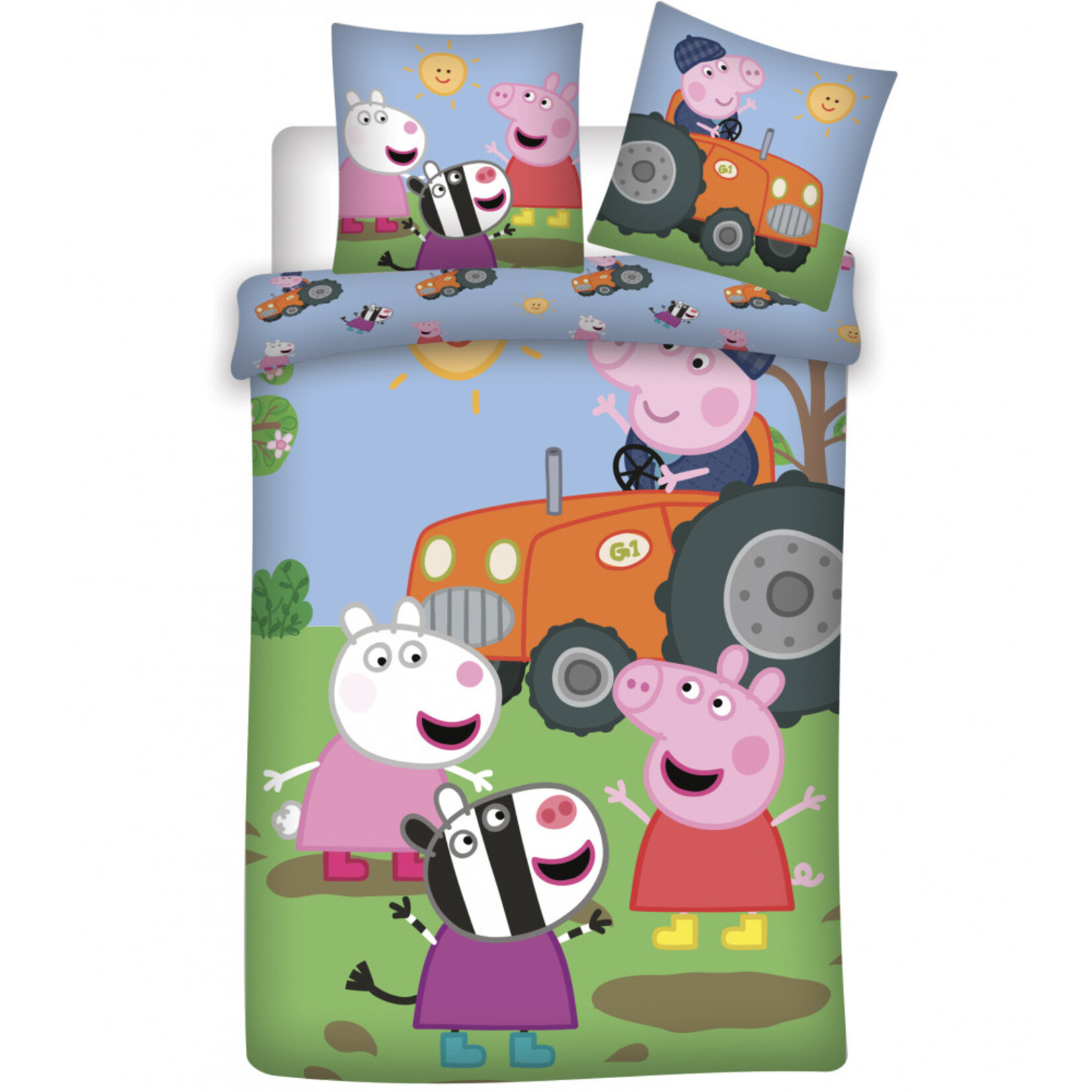 Peppa Wutz Kind Bettwäsche (klein) 100—135 cm, 40—60 cm