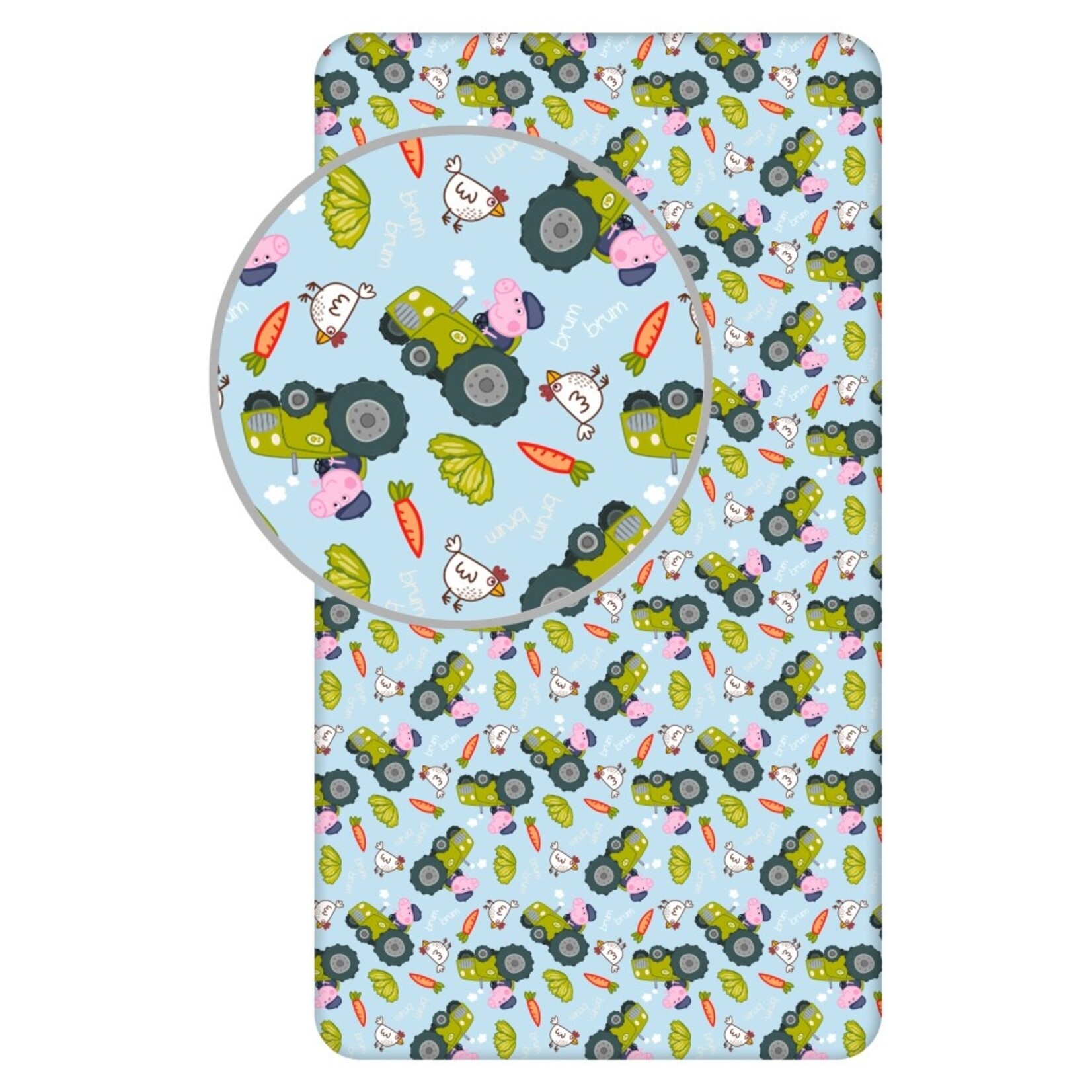 Peppa Wutz Farming Spannbettuch 90*200 cm