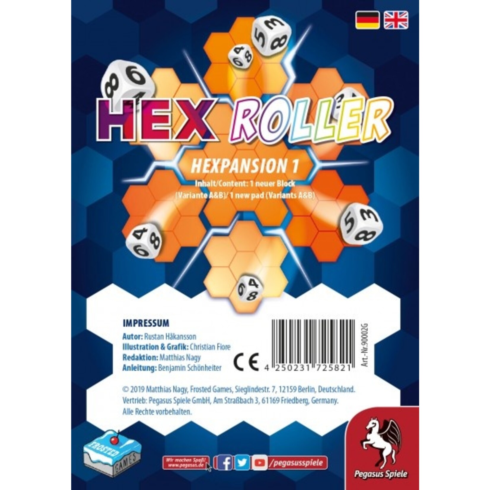 HexRoller: Hexpansion 1 [Erweiterung] (Frosted Games)