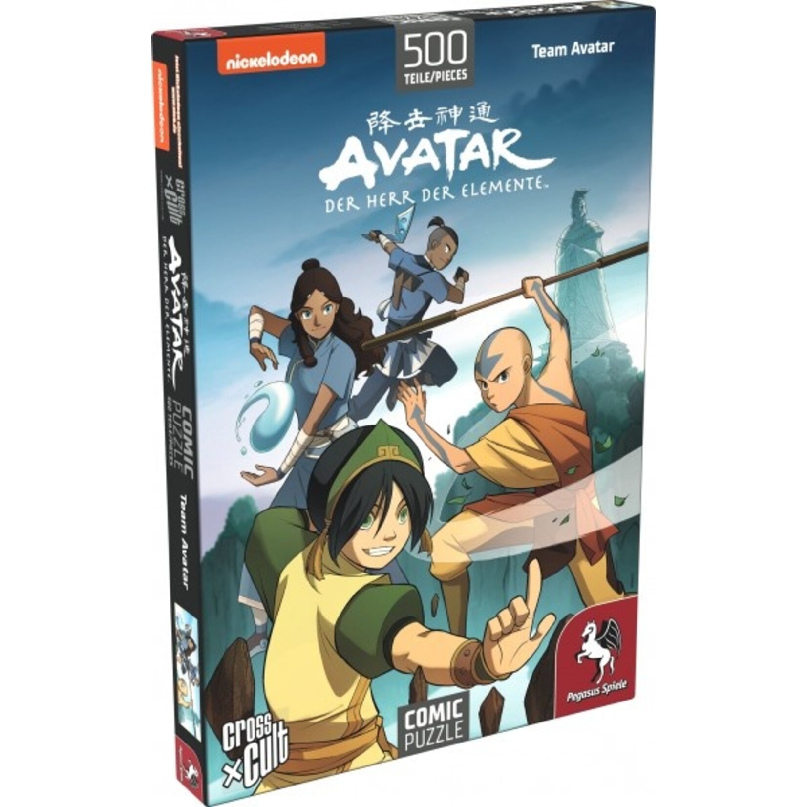 Puzzle: Avatar – Der Herr der Elemente (Team Avatar), 500 Teile