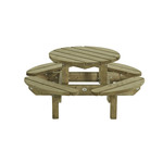 Ronde kinderpicknicktafel 130 cm