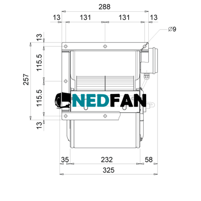 nicotra ventilator ddm 7/7 - 1500 m3/h