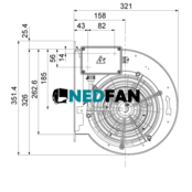 nicotra ventilator ddm 8/9 - 2500 m3/h