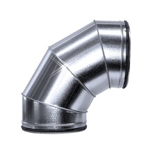 Bocht 90 graden 125 mm met SAFE