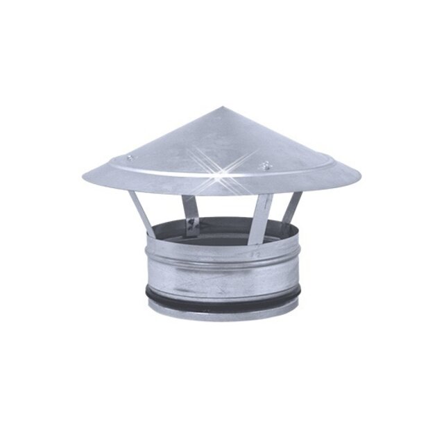 Regenkap met gaas 150 mm met SAFE