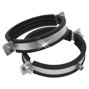 Ophangbeugel met rubber 450 mm