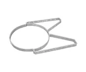 Muurbeugel voor buis 450 mm