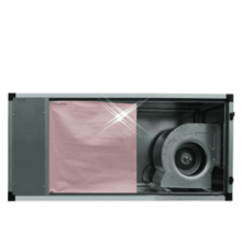 Filterkast F7 met motor 4250 m3/h