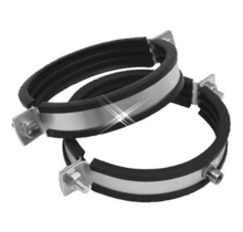 Ophangbeugel met rubber 125 mm