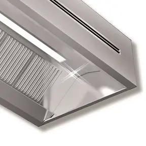 Inductie doosmodel afzuigkap 2000x1300x500 mm