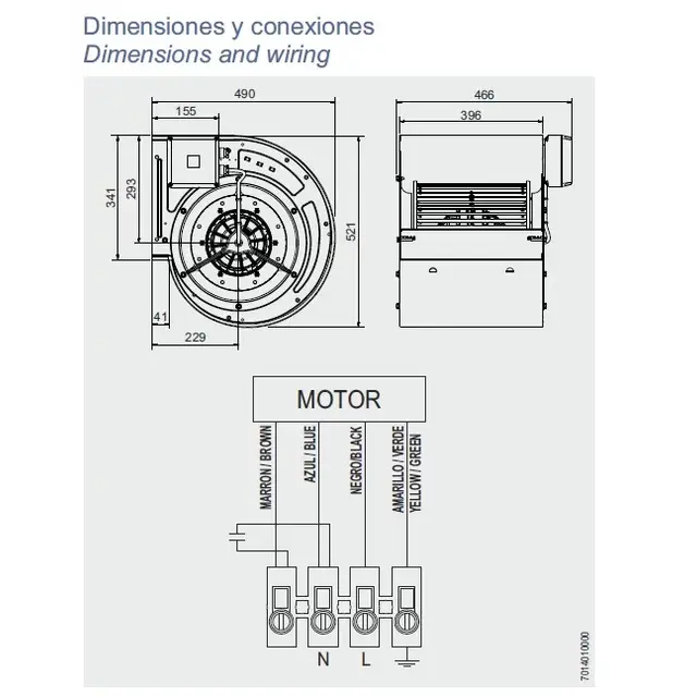 Soler en Palau afzuigmotor 6000 m3/h | CBM-12/12 750 6P RE VR