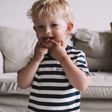 Koerswiel Stripes shirt with bicycles, kids