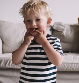 Koerswiel Streepjes shirt met fietsjes, kids