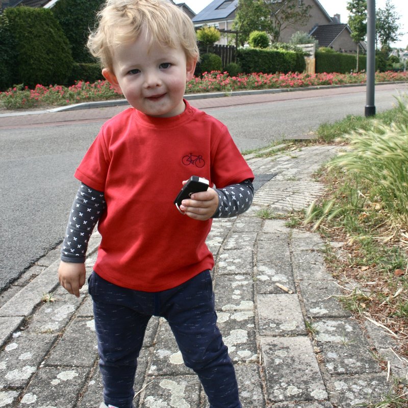 Koerswiel Baby/toddler or child shirt with a bicycle!