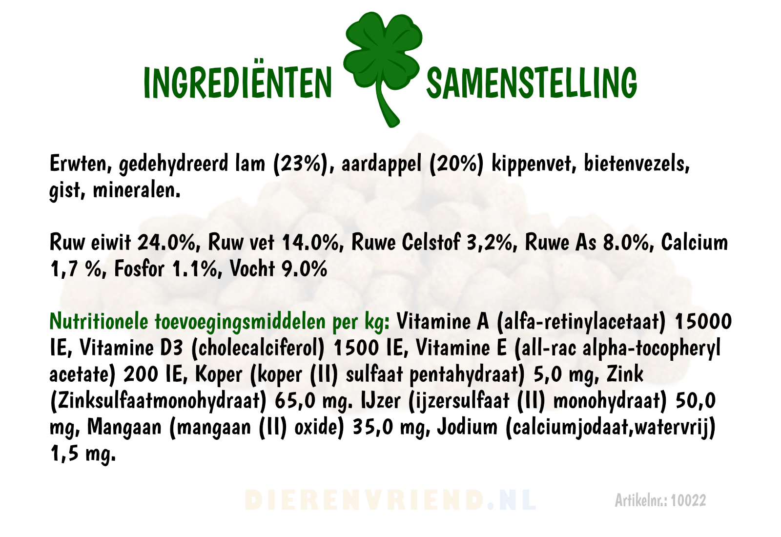 SP Hondenvoer Graanvrij - Lam & Zoete Aardappel