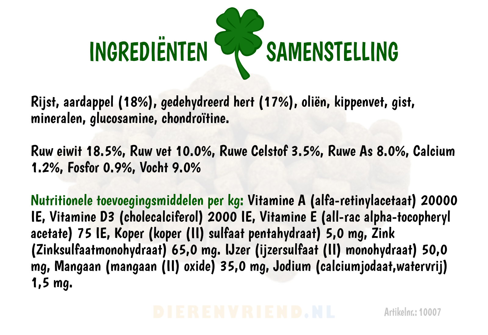 SP Hondenvoer Hert & Zoete Aardappel