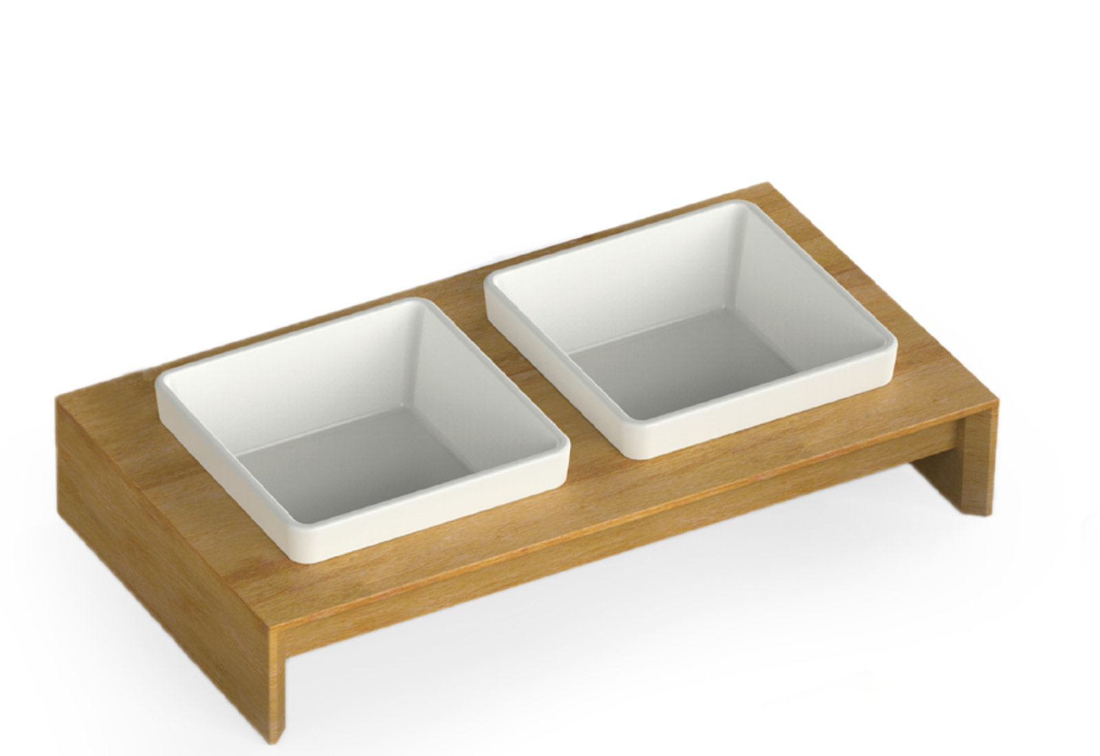 Voer & Drink set - Hout voor de hond!