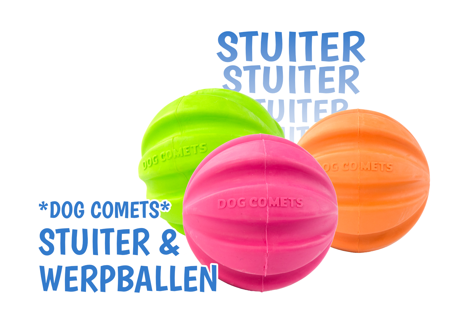 Stuiterbal - rubber voor de hond!