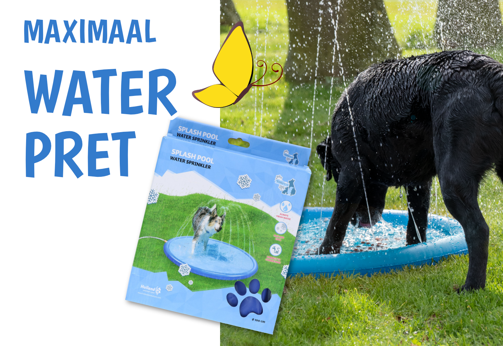 Watersproeier hondenpret voor de hond!