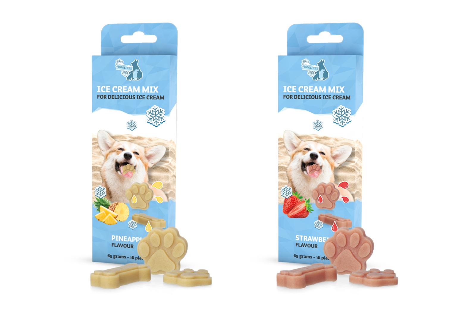Ijsblokjesvorm Hondensiroop voor de hond!