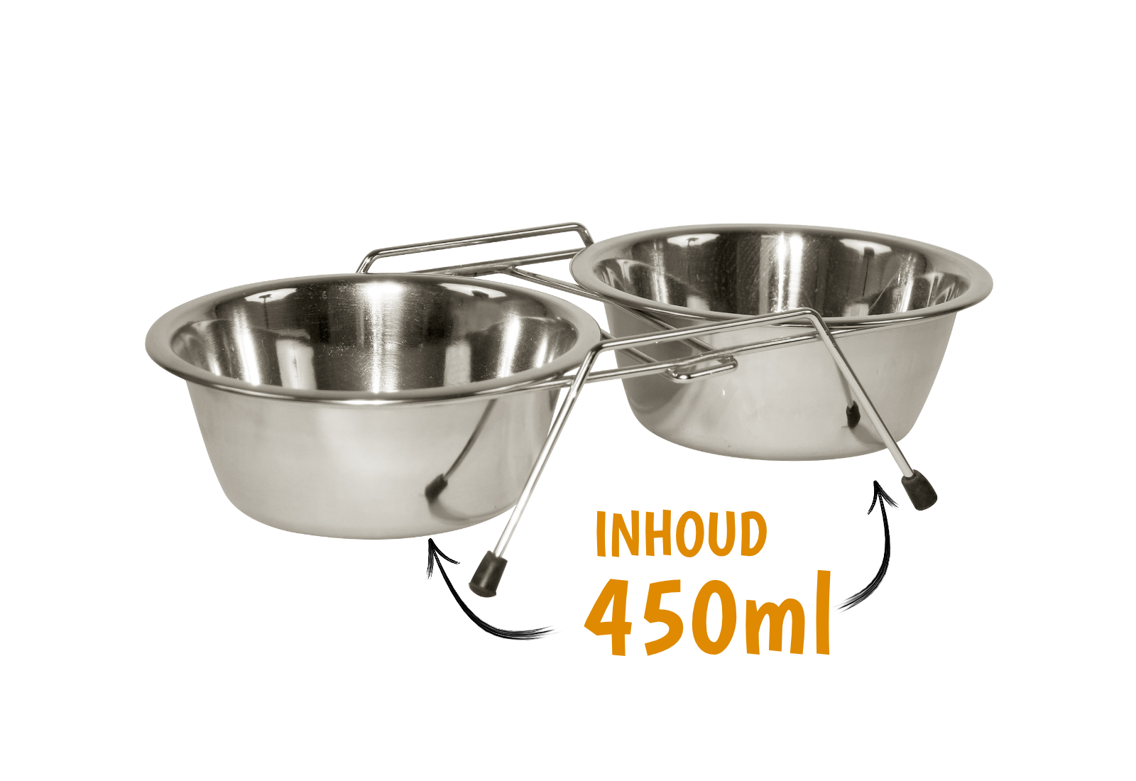 Excellent kleine Voer & Drink set - RVS voor de hond!
