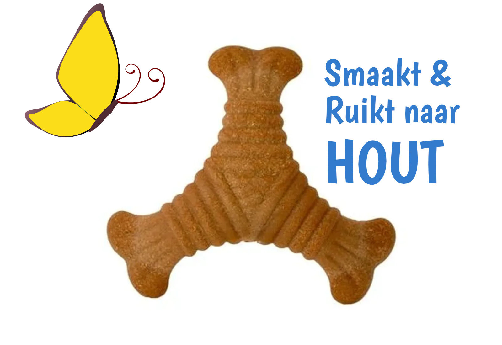 Speel & knaag hout voor de hond!