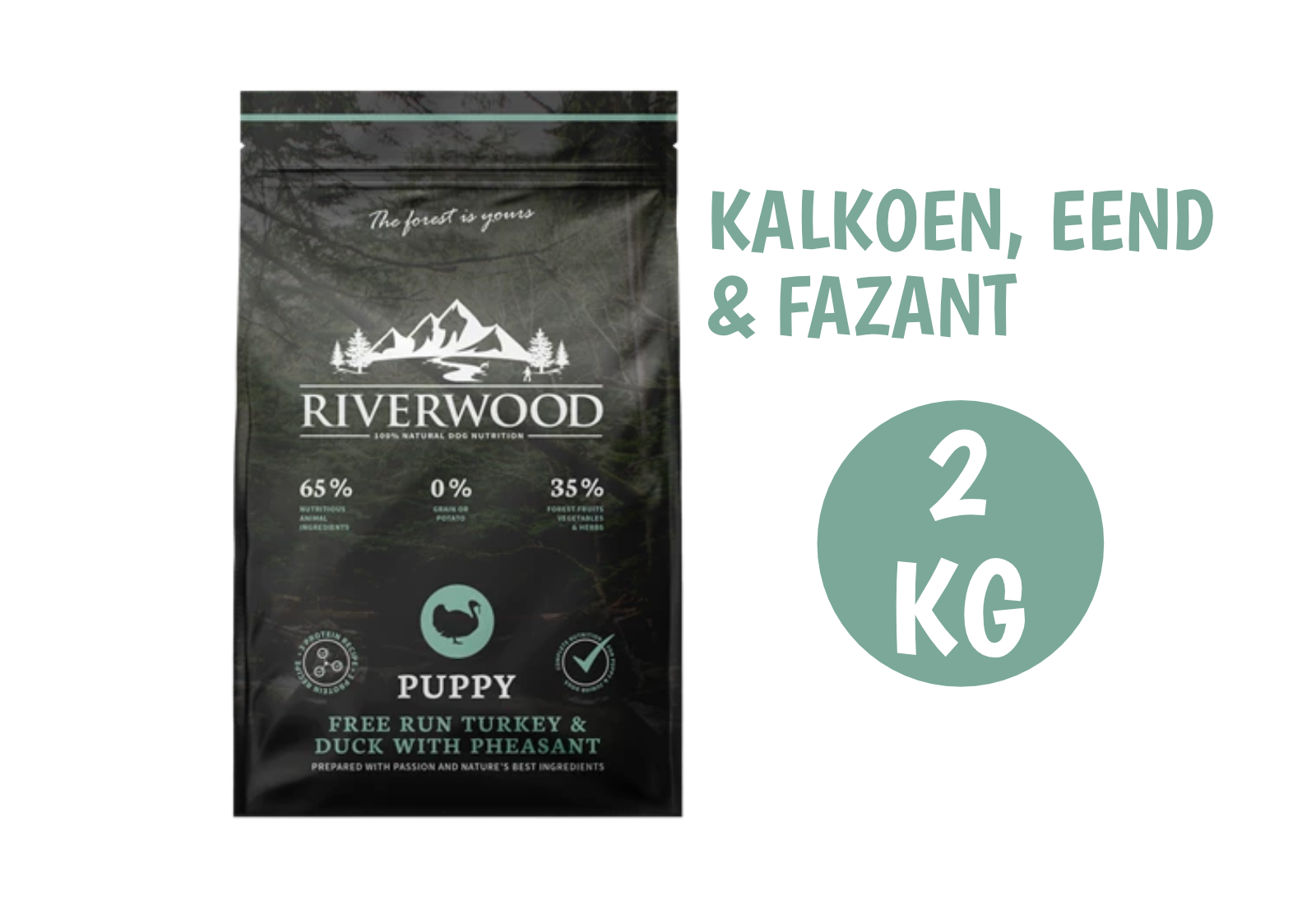Puppy Hondenbrokken Kalkoen, Eend & Fazant