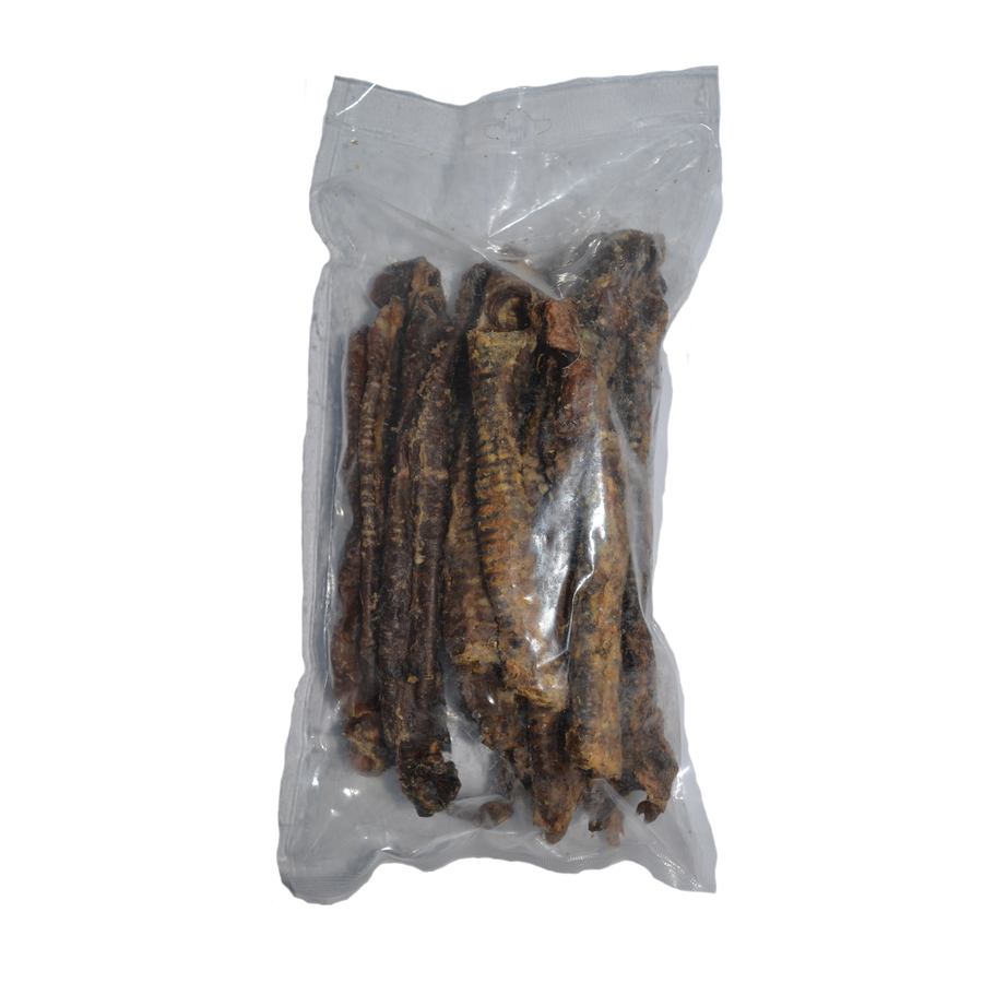 Zak gedroogde Lamsluchtpijp 250gr