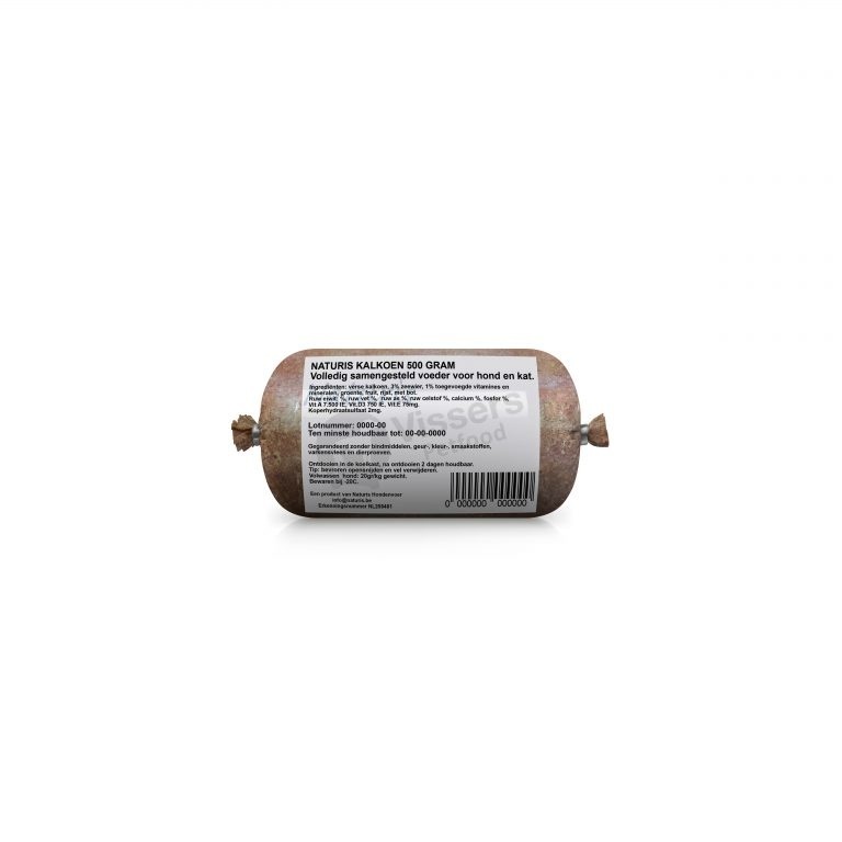 Kalkoen Vers ingevroren vleesrol 500 gram