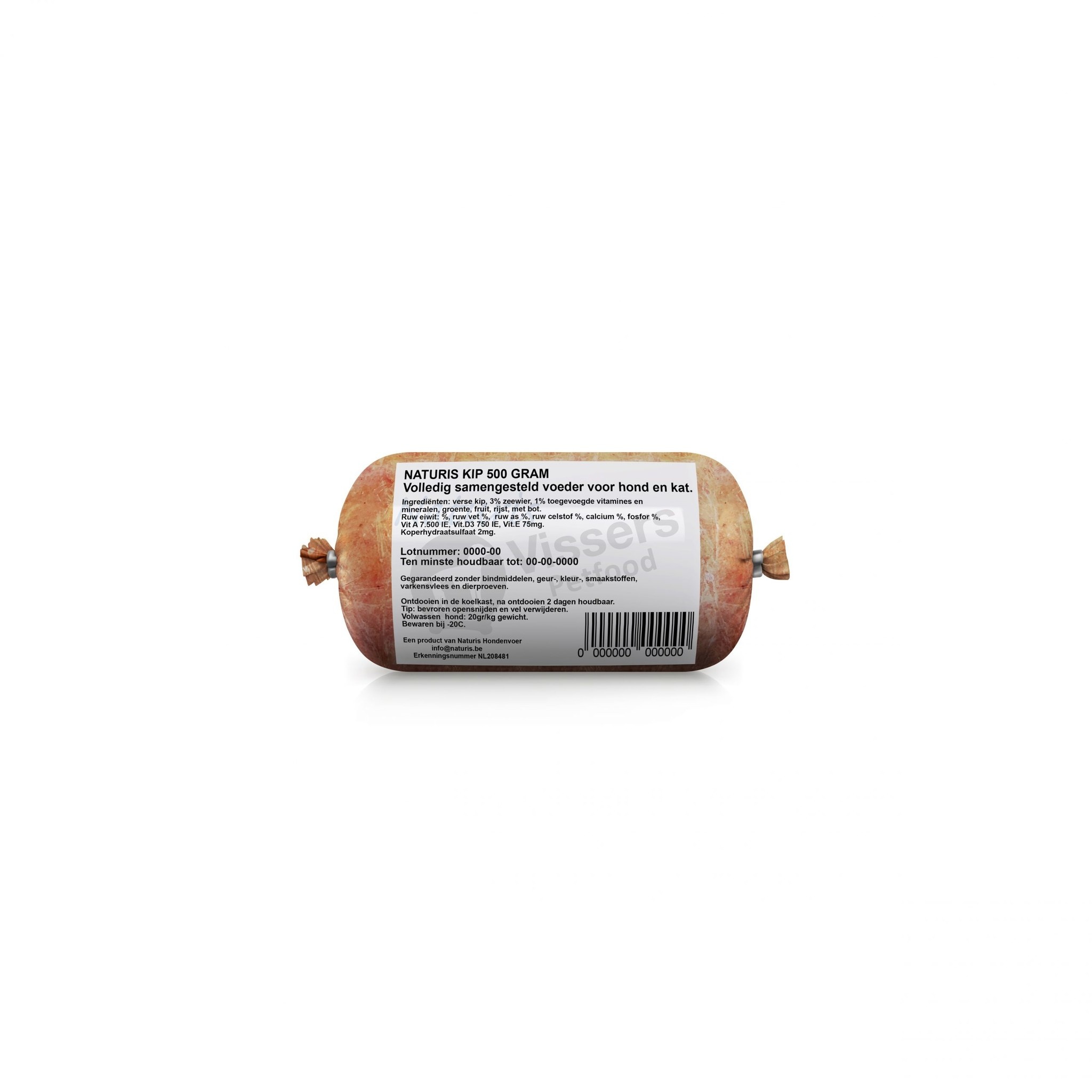 Kip Vers ingevroren vleesrol 500 gram