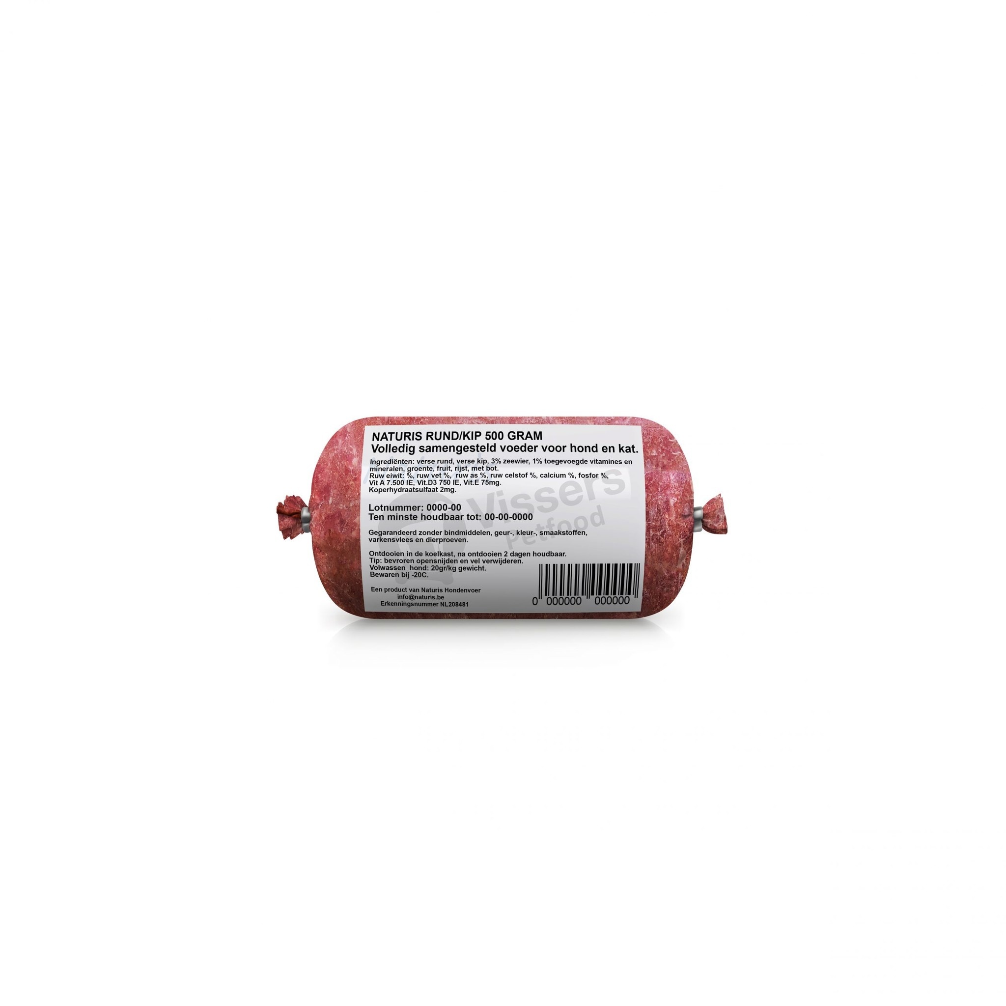 Rund & Kip Vers ingevroren vleesrol 500 gram