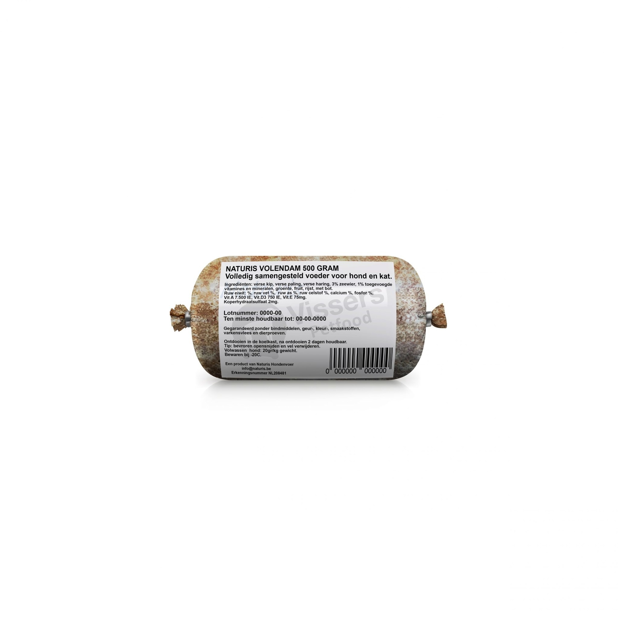 Volendam-Mix Vers ingevroren vleesrol 500 gram