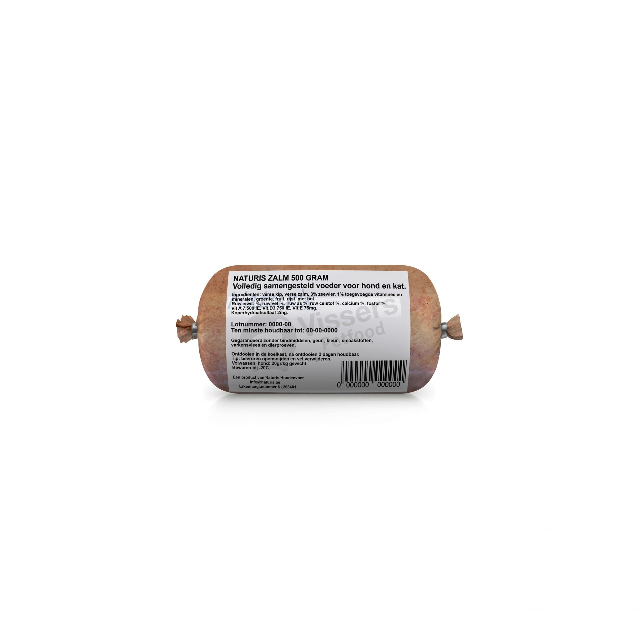 Zalm Vers ingevroren vleesrol 500 gram