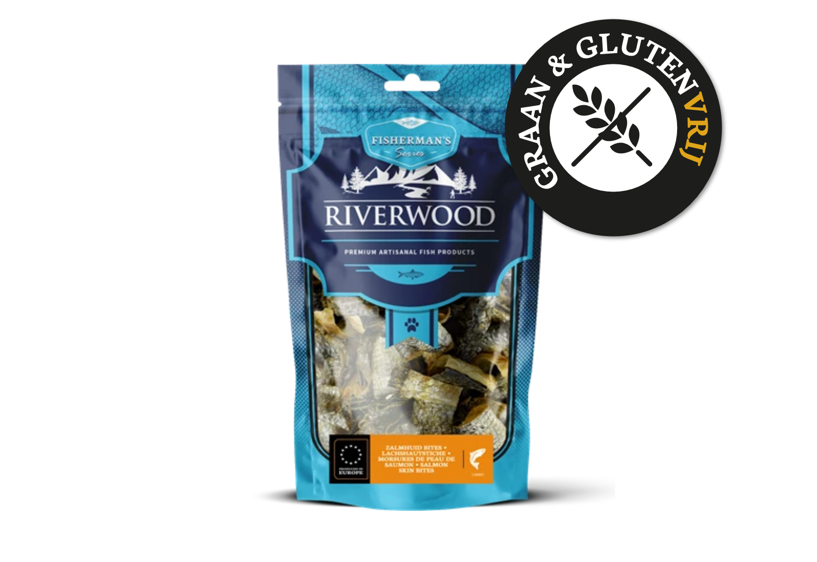 Riverwood Zalmhuid bites 100 gram