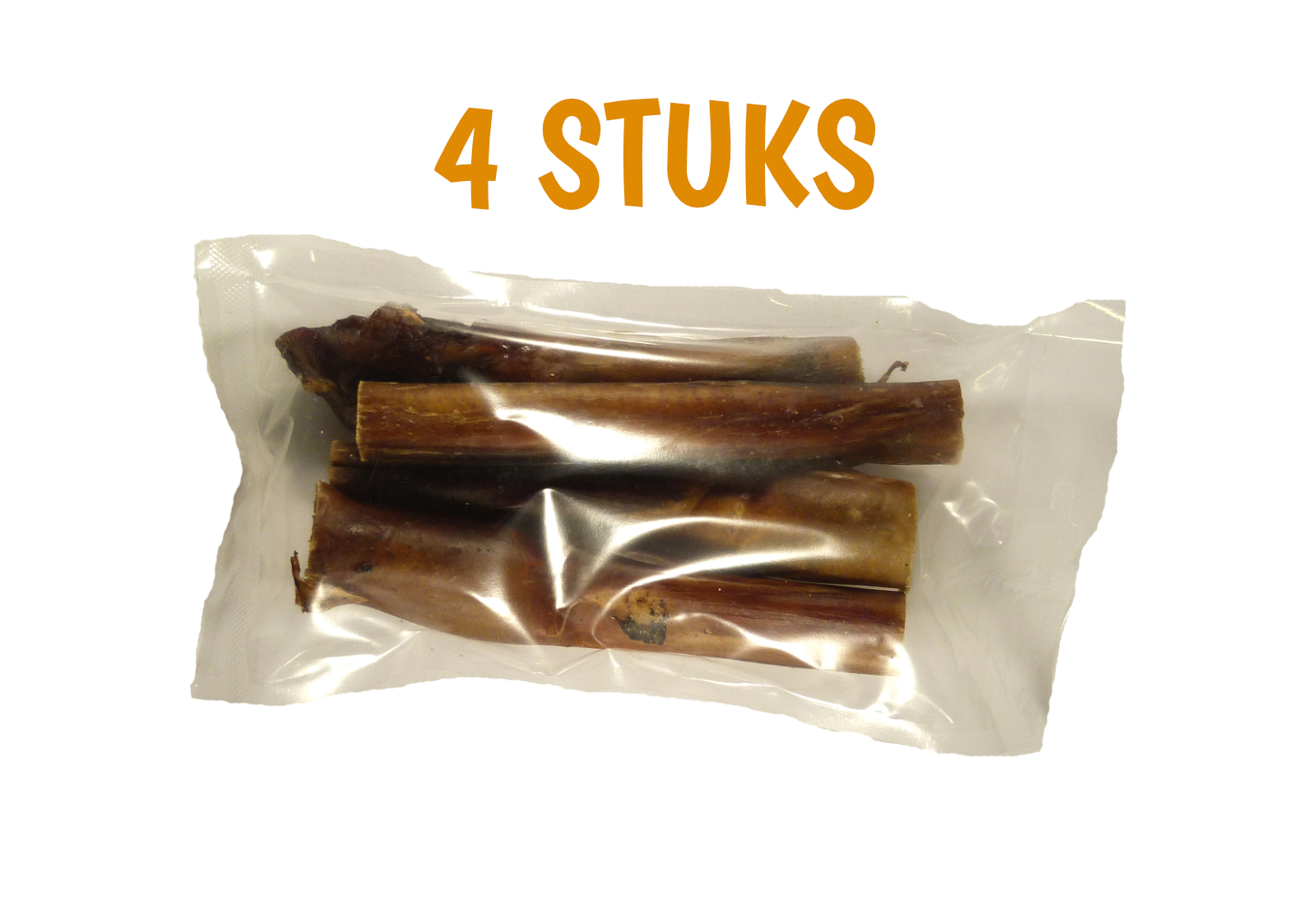 Bullenpees 100% Natuurlijk 15cm | 4 Stuks