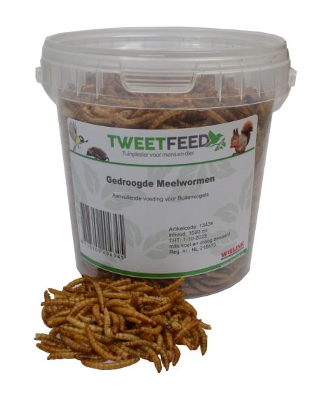 Gedroogde meelwormen 1000 ml