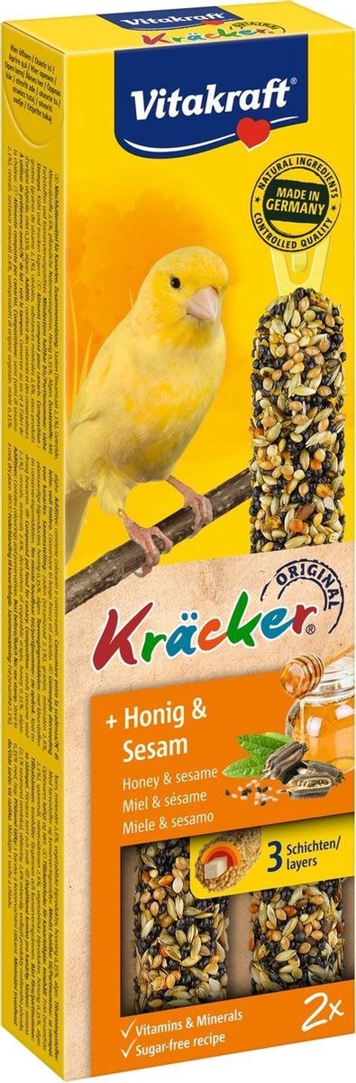 Vogel kracker honing/sesam