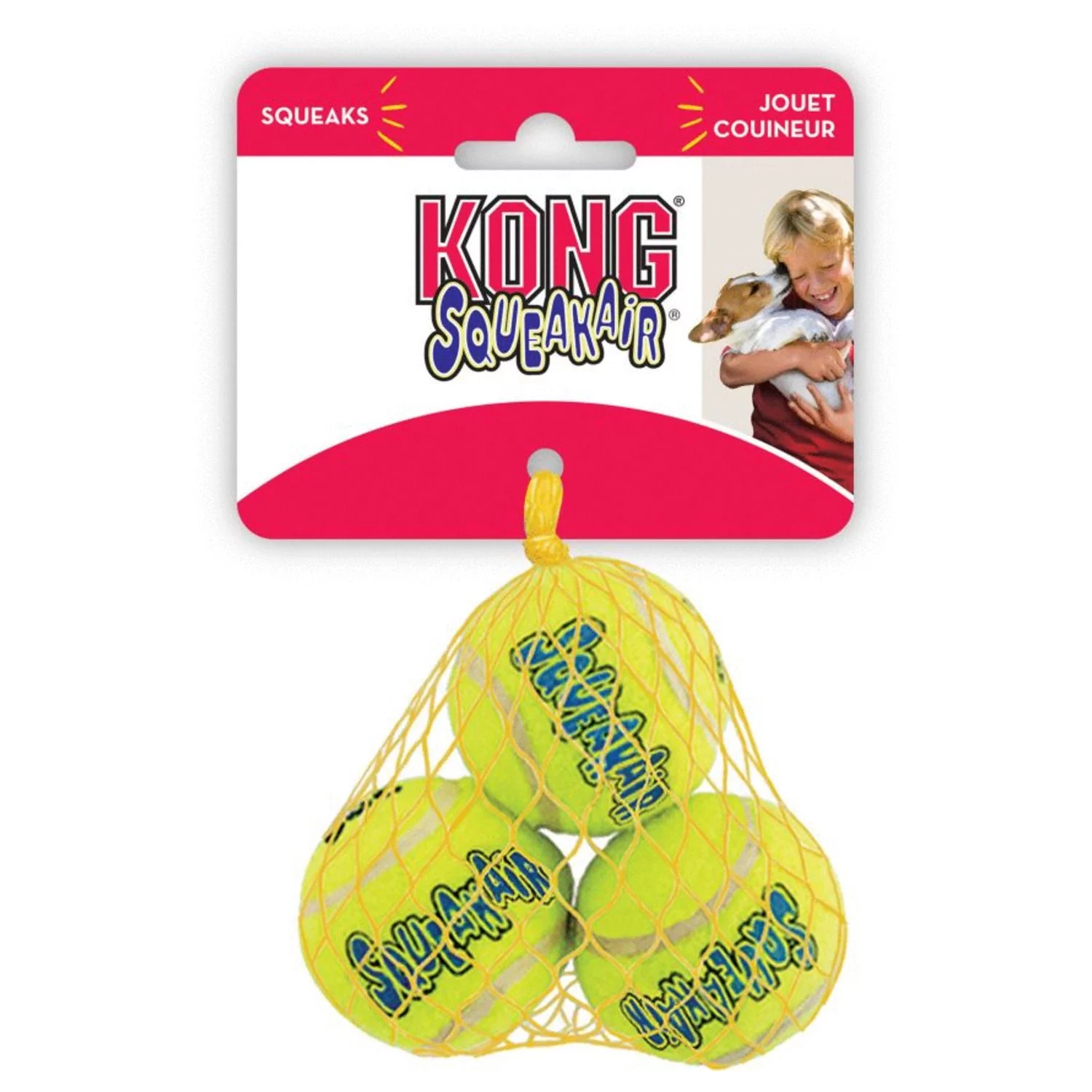 Kong squeakair tennisbal 3st.