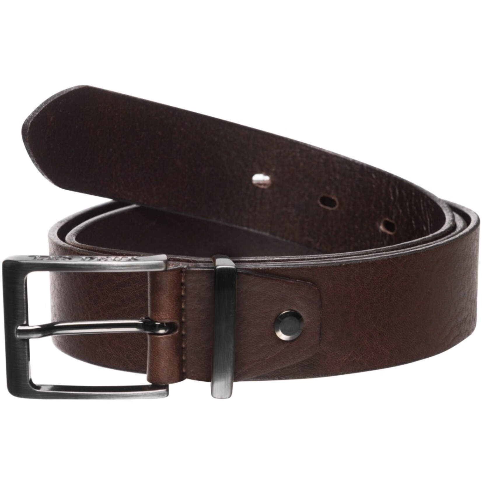 Les Deux Walker Leather belt mocca brown