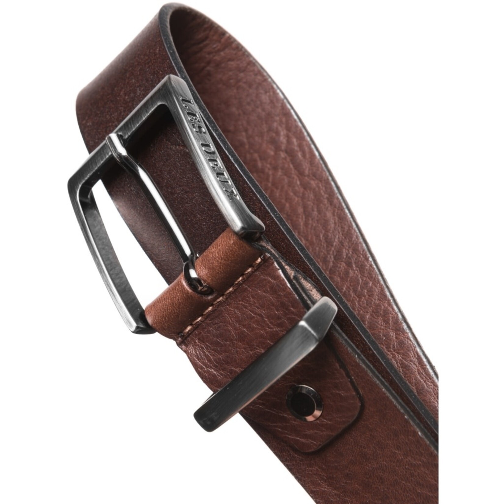 Les Deux Walker Leather belt mocca brown